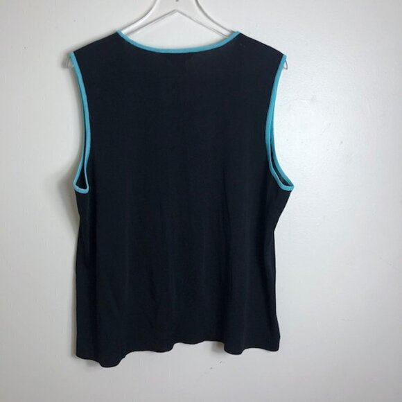 Exclusively Misook Black Sweater Tank Top 3x 0118 - Picture 3 of 3